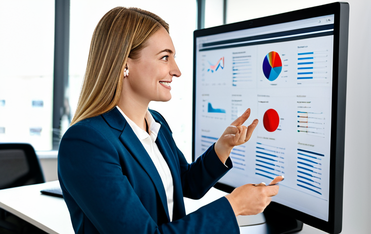 디지털 네트워킹의 효과를 측정하는 방법 - Digital Marketing Consultant**
"A professional digital marketing consultant, fully clothed in busin...