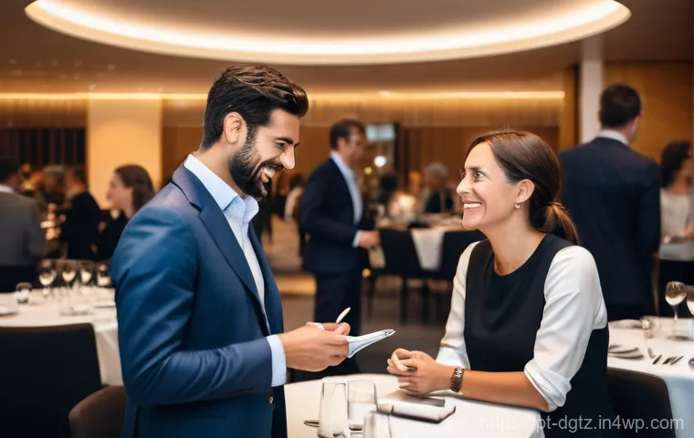 효과적인 네트워킹을 위한 환경 조성 요령 - A bright and welcoming professional networking event in a modern, well-designed venue in Lisbon, Por...